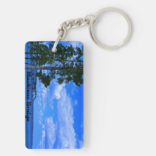 マキナック橋ミシガン州 キーホルダー (裏面)