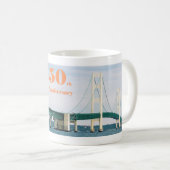 マキナック橋開通50周年記念 コーヒーマグカップ (正面右)