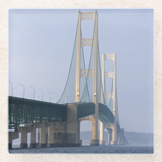 マキナック橋 ガラスコースター (正面)