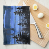 マキナック橋 キッチンタオル (四つ折り)