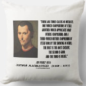 マキャヴェリ三種の知性引用文 クッション