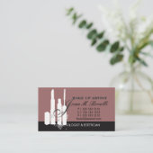 マキラージュシック化粧アーティスト美容師MUA 名刺 (スタンド正面)