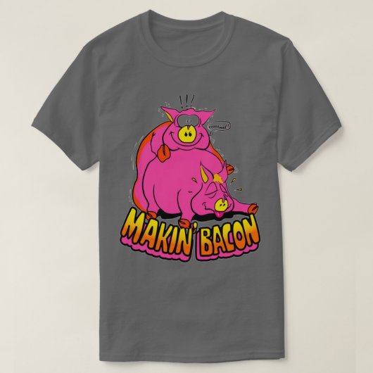 マキンベーコンシェフマキンベーコン Tシャツ (デザイン正面)