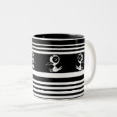 マキースがコーヒーのマグカップを剥がした ツートーンマグカップ (正面右)