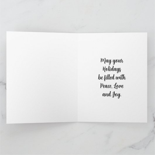 マギの崇拝 – イエス・ホリデー カード (内部)