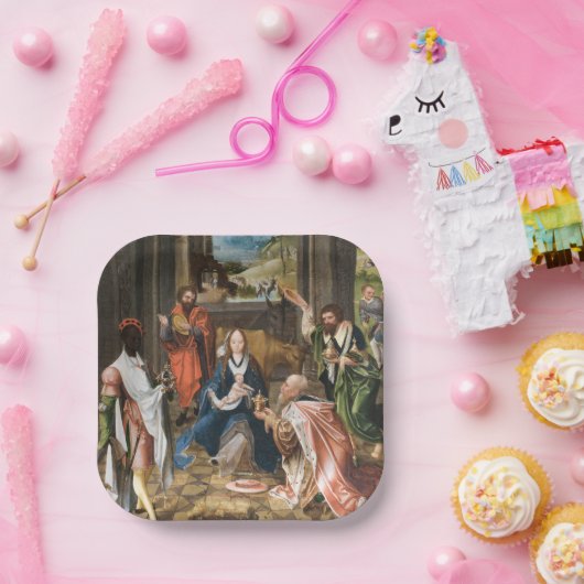 マギの崇拝 – イエス・ホリデー ペーパープレート (パーティー)