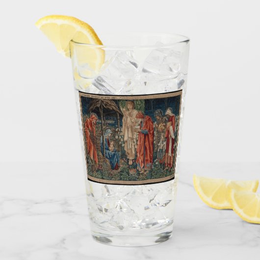 マギの崇拝(エドワード・バーン=ジョーンズによる) タンブラーグラス (アイス正面)