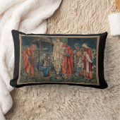 マギの崇拝（エドワード・バーン=ジョーンズによる） ランバークッション (ブランケット)