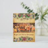マギの崇拝、クリスマスのフローラ シーズンポストカード (スタンド正面)