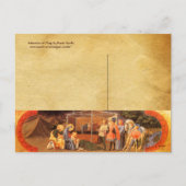 マギの崇拝、クリスマスのフローラ シーズンポストカード (裏面)