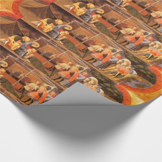 マギの崇拝/出生クリスマス挨拶 ラッピングペーパー (角)