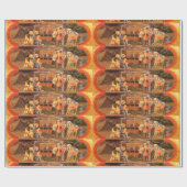 マギの崇拝/出生クリスマス挨拶 ラッピングペーパー (フラット)