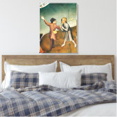 マギの崇拝、詳細 キャンバスプリント (インサイチュ (寝室))