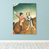 マギの崇拝、詳細 キャンバスプリント (インサイチュ (ウッドフロア))