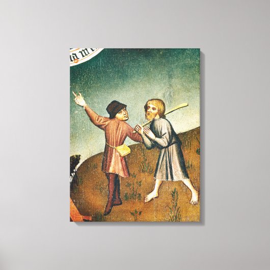 マギの崇拝、詳細 キャンバスプリント (正面)