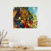 マギの崇拝 – Albrecht Durer - c1504 ポスター (キッチン)