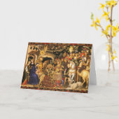 マギの礼拝 ジェンティーレ・ダ・ファブリアーノ、クリスマス カード (黄色い花)