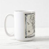 マギアン半島の地図マグカップ コーヒーマグカップ (左)