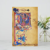 マギクリスマスパーチメントモノグラムの崇拝 便箋 (スタンド正面)