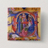 マギクリスマス出生祭の崇拝 缶バッジ (正面)