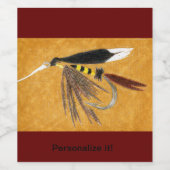 "マギンティ"クラシックのウェットフライ、フライタイイング、フライフィッシング ワインラベル (シングルラベル)