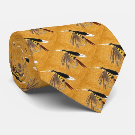 "マギンティ"マスのウェットフライタイ ネクタイ (ロール)