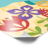 マギーの不気味な子供部屋プリント:ティール(緑がかった色)ゾウ フォトプリント            (角)