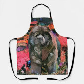 マギーザブラックチャウオールオーバープリントエプロン エプロン (正面)