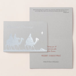 マギー銀とクリスマス星 箔カード