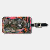 マギー黒いチャウの荷物タグ ラゲッジタグ (正面横)