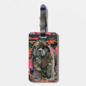 マギー黒いチャウの荷物タグ ラゲッジタグ (裏面縦)