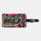 マギー黒いチャウの荷物タグ ラゲッジタグ (裏面横)