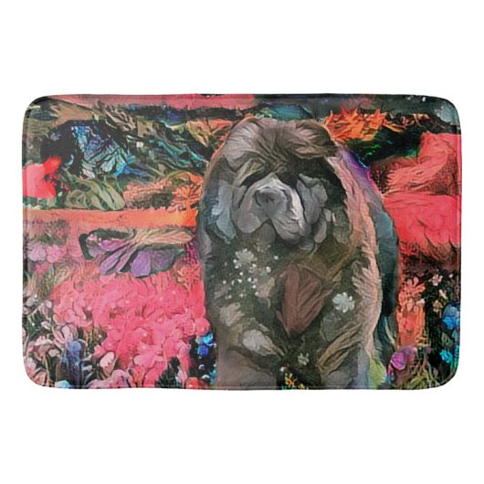 マギー黒いチャウクレートまたはバスマット バスマット (正面)