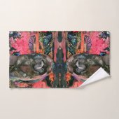 マギー黒いチャウタオルセット バスタオルセット (ハンドタオル)