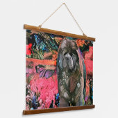 マギー黒いチャウタペストリー 吊り下げ型タペストリー (傾斜あり)