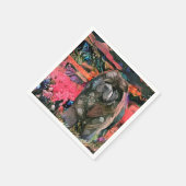 マギー黒いチャウ紙ナプキン スタンダードカクテルナプキン (角)