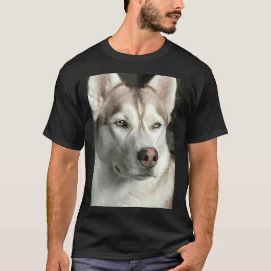 マギー・ザ・シベリア・ハスキー・ロング Tシャツ (正面)