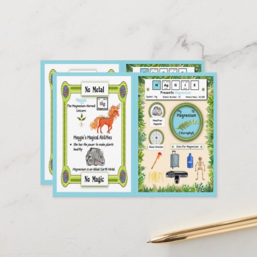 マギー – マグネシウムホルンユニコーンゲームカード ポストカード (正面/裏面インサイチュ)