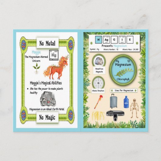 マギー – マグネシウムホルンユニコーンゲームカード ポストカード (正面)
