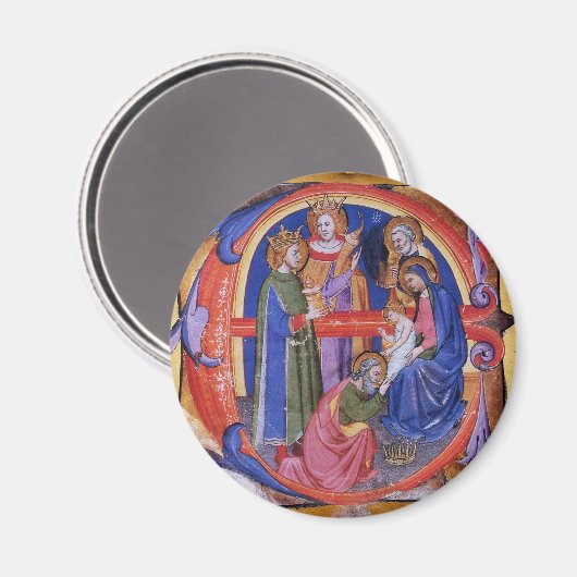 マギ出生クリスマスパーチメントの崇拝 マグネット (正面/裏面)