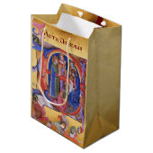 マギ出生クリスマスパーチメントの崇拝 ミディアムペーパーバッグ (正面アングル)