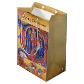 マギ出生クリスマスパーチメントの崇拝 ミディアムペーパーバッグ (裏面アングル)