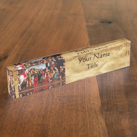 マギ出生祭の崇拝 デスクネームプレート (側面)