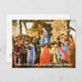 マギ崇拝のサンドロ・ボッティチェリ シーズンポストカード (正面/裏面)