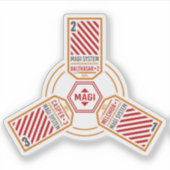 マギ系ネオン創生エヴァンゲリオン シール (正面)