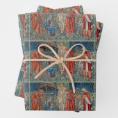 マギ、マリア、ベビーイエスの贈り物包み ラッピングペーパーシート (インサイチュ)