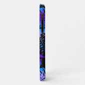 マクアモンステラハワイアンストライプのブレンドパープル Case-Mate iPhoneケース (裏面/左)