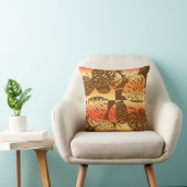 マクアモンステラハワイアンストライプのブレンドピロー クッション (椅子)