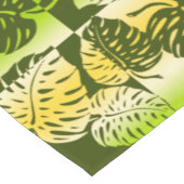 マクアモンステラ熱帯ハワイアンブレンドストライプの物 ショートテーブルランナー (コーナー)