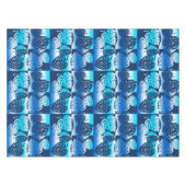 マクアモンステラ熱帯ハワイアンブレンドストライプの物 テーブルクロス (正面(横))